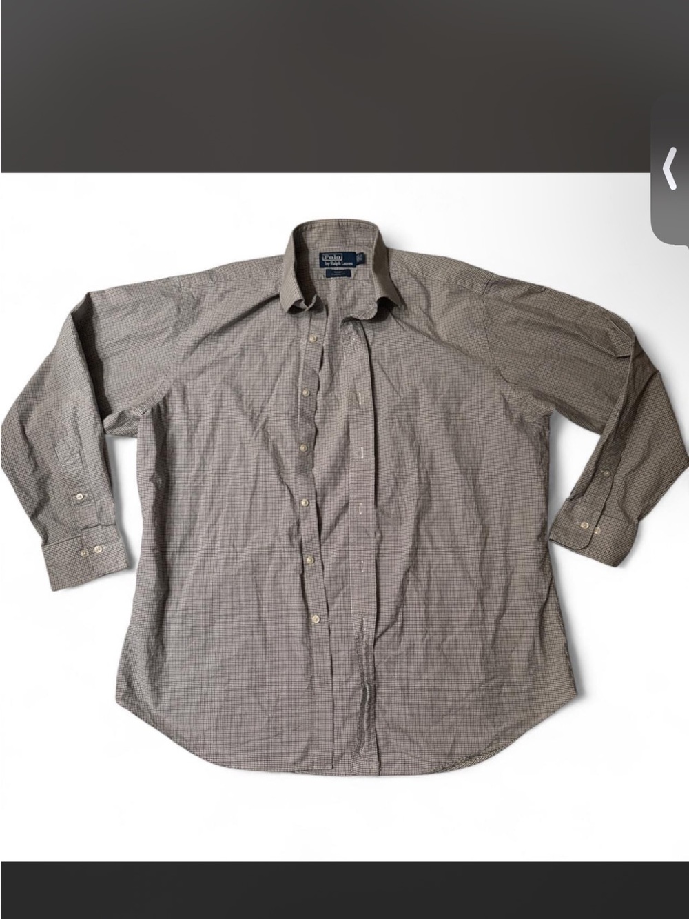 Polo Ralph Lauren Men's Button-Up Checkered Shirt - Navy and white